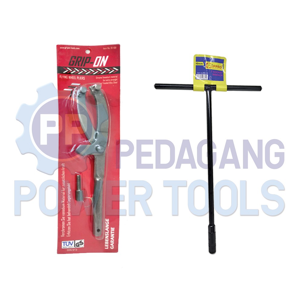 BUNDLING GRIP ON TREKER CVT TAHANAN KOPLING MATIC 109 &amp; LIPPRO KUNCI SOK T 10MM