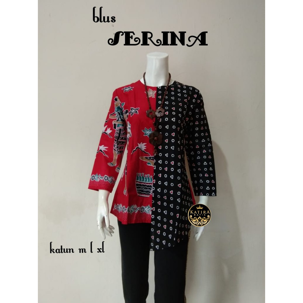 BLUS SERINA BLUS ZIGGY JAMU GENDONG #3 BLUS BATIK FASHION BLOUSE BATIK MUSLIM SERAGAM BATIK KERJA