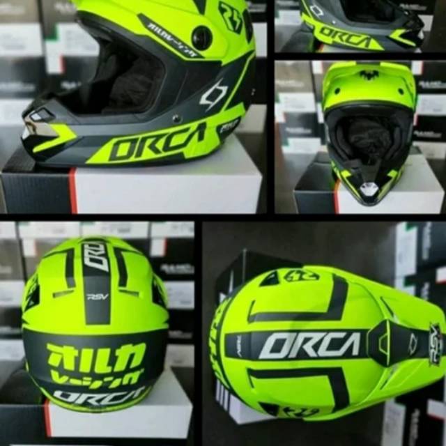 RSV ORCA HELM PERLENGKAPAN CROSS SAFETY HELM