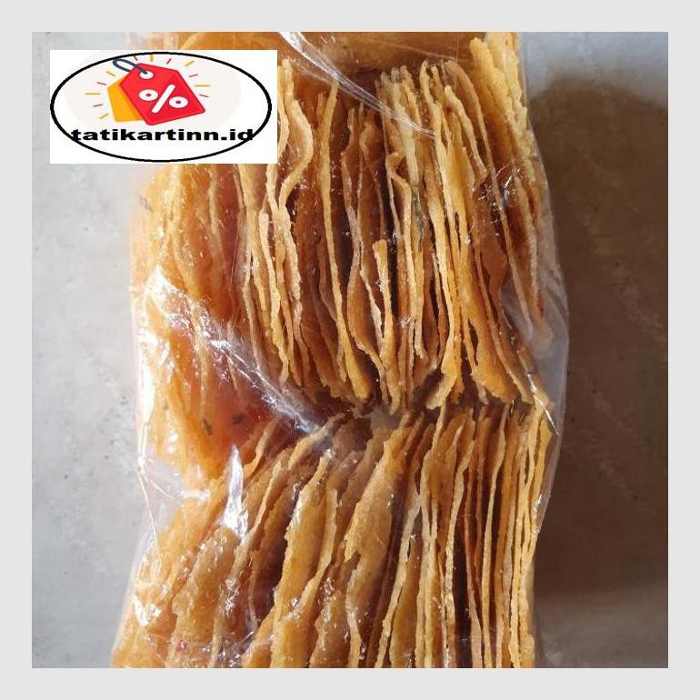 

S50Tat Opak Singkong Medan 1 Kg Krupuk Kerupuk Tipis Asin Gurih Opak Sampeu Atr05Ytt