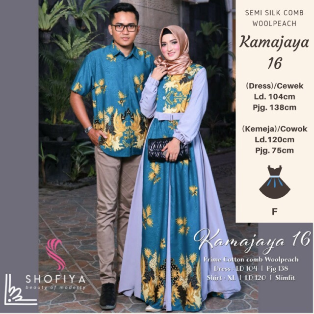 KAMAJAYA 16 Gamis Dress Syari Batik Jumbo Sarimbit Fashion KAMAJAYA 16 Gamis Dress Syari Batik Jumbo Sarimbit Fashion
