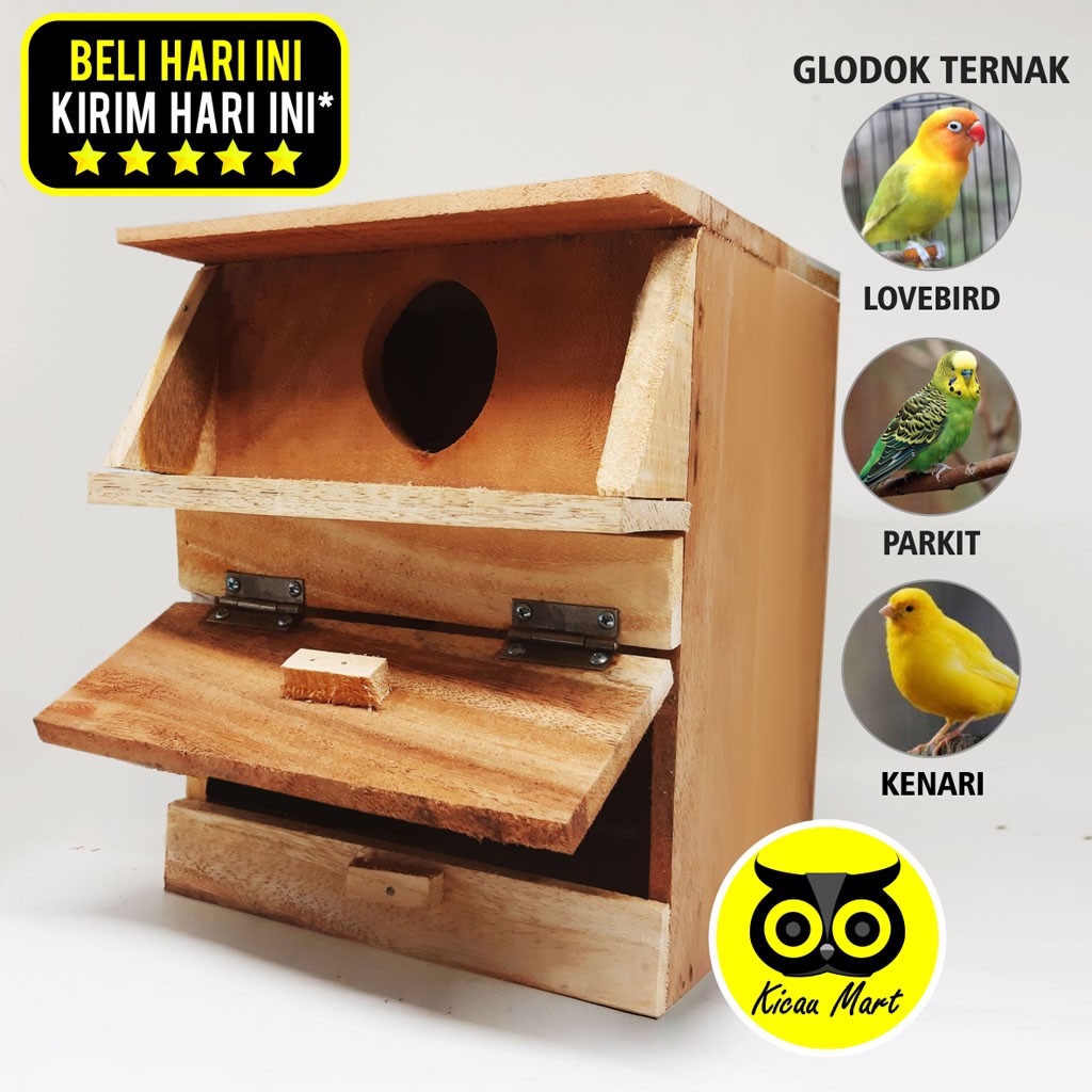 GLODOK GLODOKAN TOPI TEMPAT SARANG BERTELUR KANDANG BURUNG LOVEBIRD LOVE BIRD KENARI FINCH GLTOPI