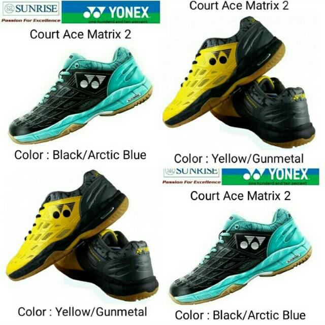Sepatu badminton yonex court ace matrix 2 original