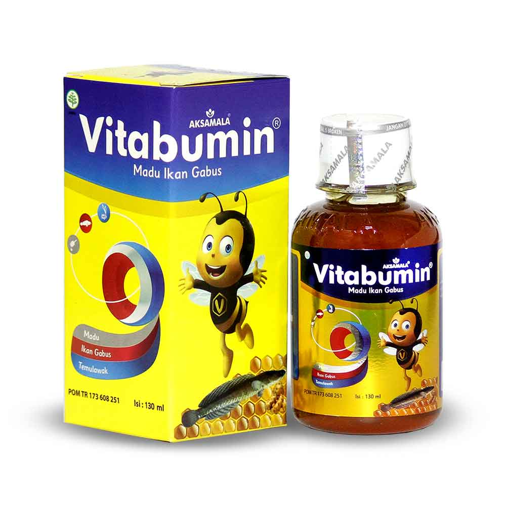 VITABUMIN 130 mL -  Multivitamin Nutrisi Penambah Nafsu Makan &amp; Berat Badan Tingkatkan Daya Tubuh Lancarkan Pencernaan