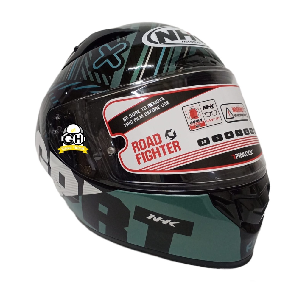 NHK HELM GPR TECH STREET TARGET BLACK GREY GLOSSY GP R TECH