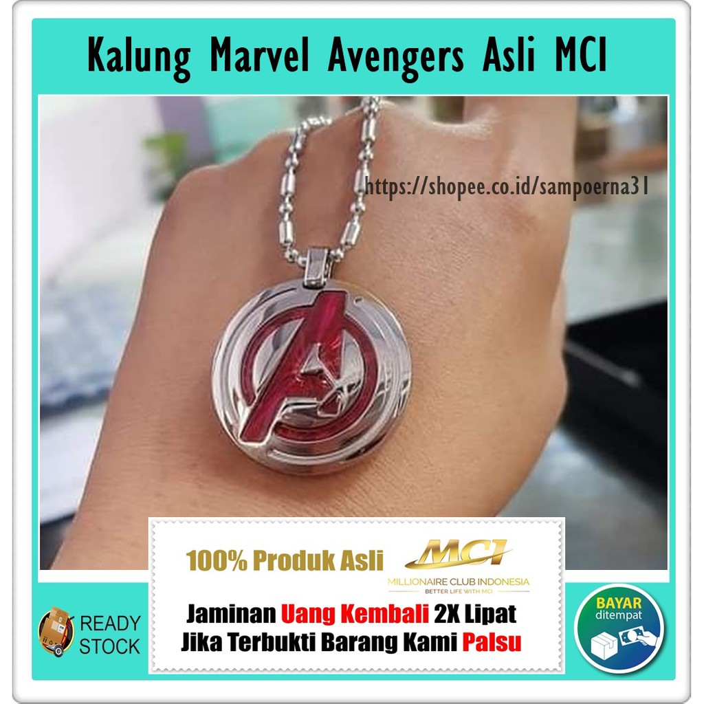 Kalung Kesehaatan Marvel Avengers Asli Original MCI - Kalung MCI - Kalung Mci Asli - Kalung MCI Ori