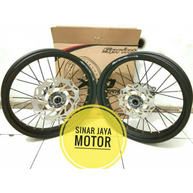 Velg klx bf 150 super moto 215 / 250 / 17 paketan