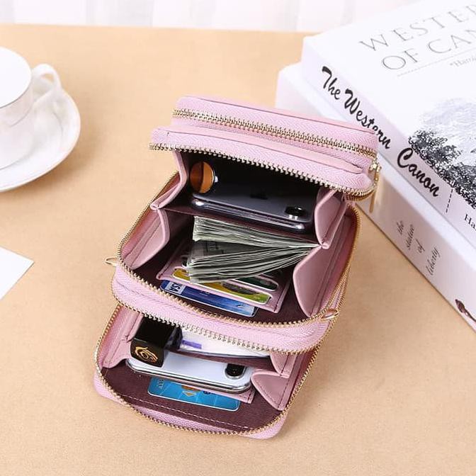 1688 Tas Mini Hp / Tas Selempang Hp / Tas Wanita / Tas Import - Hitam