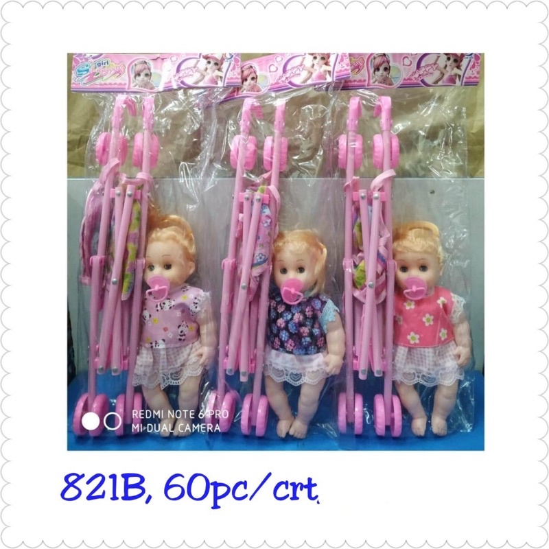 MAINAN DORONGAN + BONEKA 821B/ DORONGAN BAYI/ MAINAN DORONGAN BONEKA