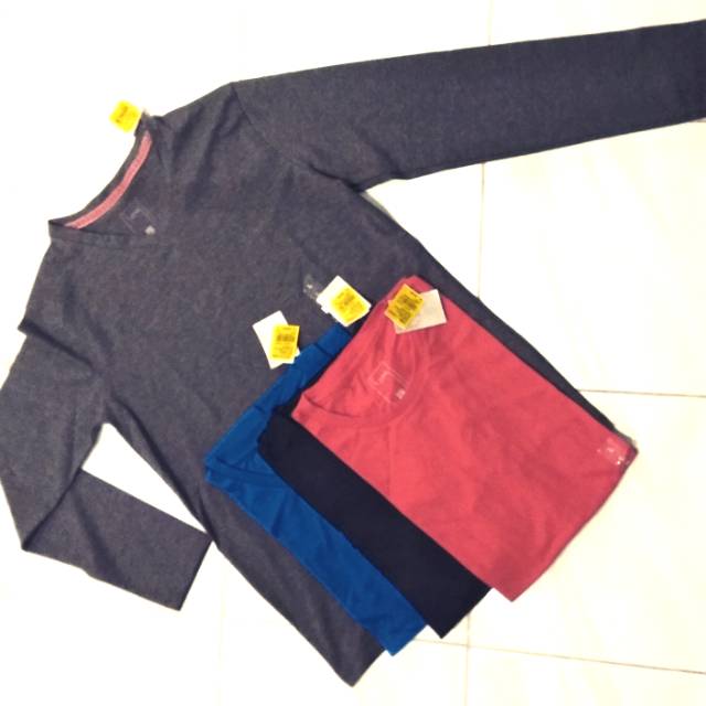 Kaos tzone lengan panjang polos