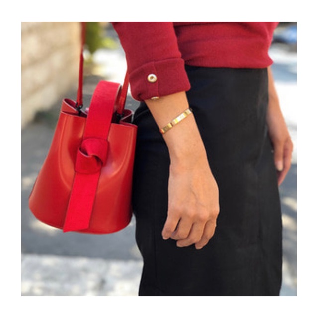 Kwani micro suede bucket bag