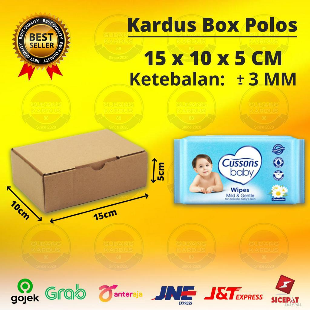 

Kardus Box Die Cut 15x10x5 CM Dus Packing Hampers Polos