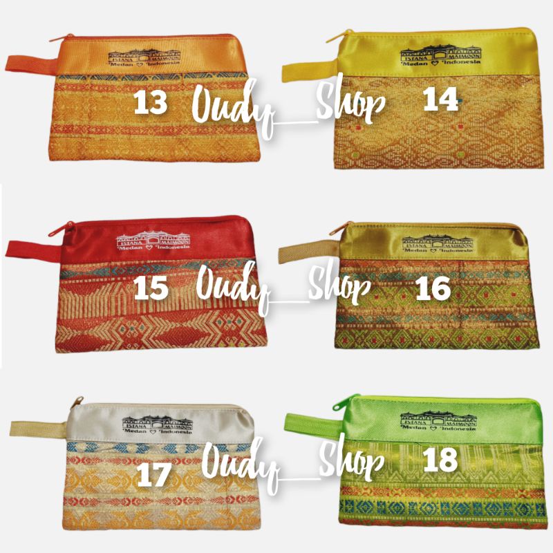 Dompet Songket Pouch Etnik Melayu Oleh Oleh Medan