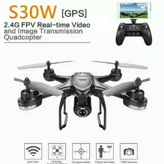 New Drone SJRC S30W Double Gps Termurah