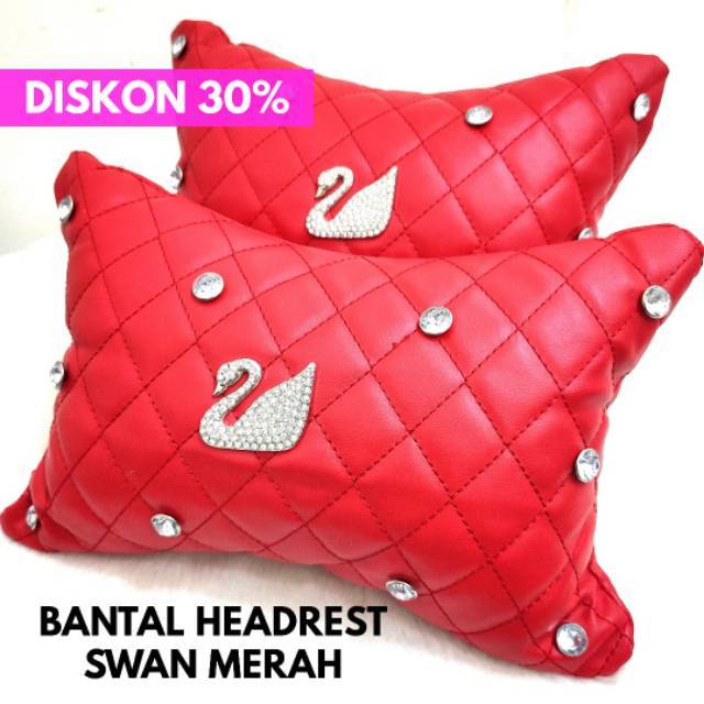 Bantal Mobil Bantal Jok Mobil SWAN Merah