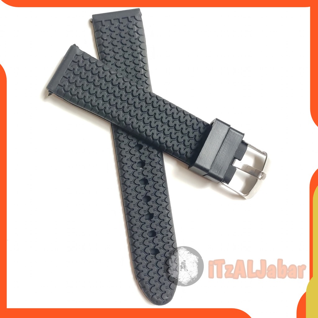 Tali jam tangan Karet Rubber strap 20mm Tali jam Karet 20mm Bonus pen