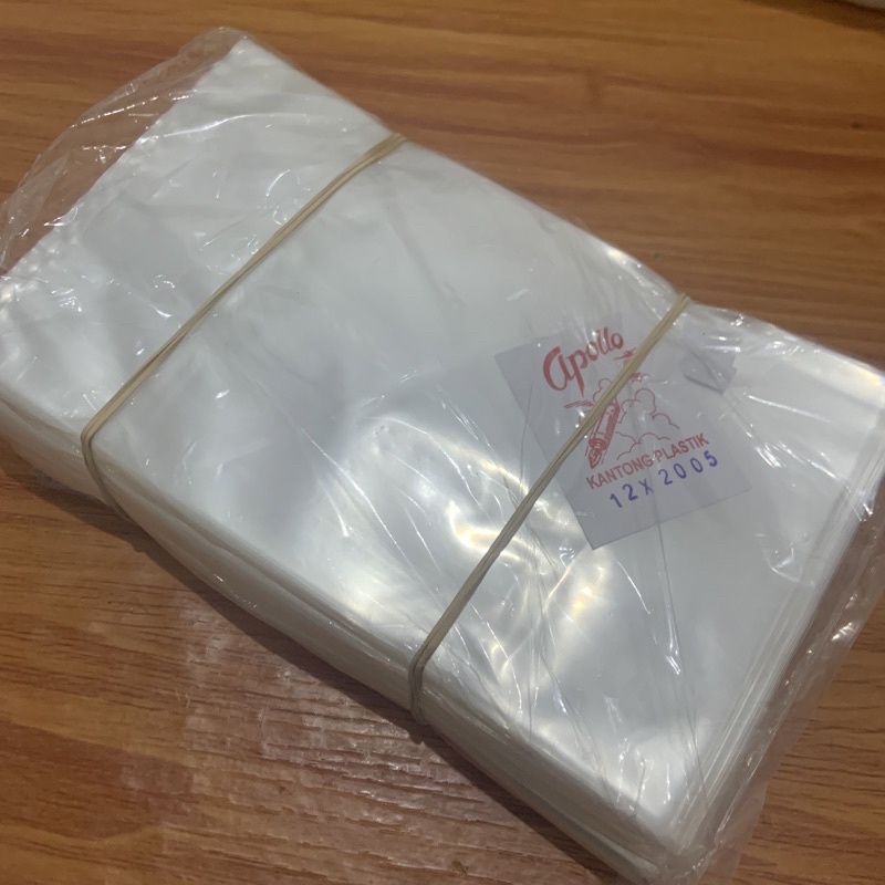 PLASTIK 1/2kg Tebal 05 ukuran 12x20 / Plastik Apollo tebal