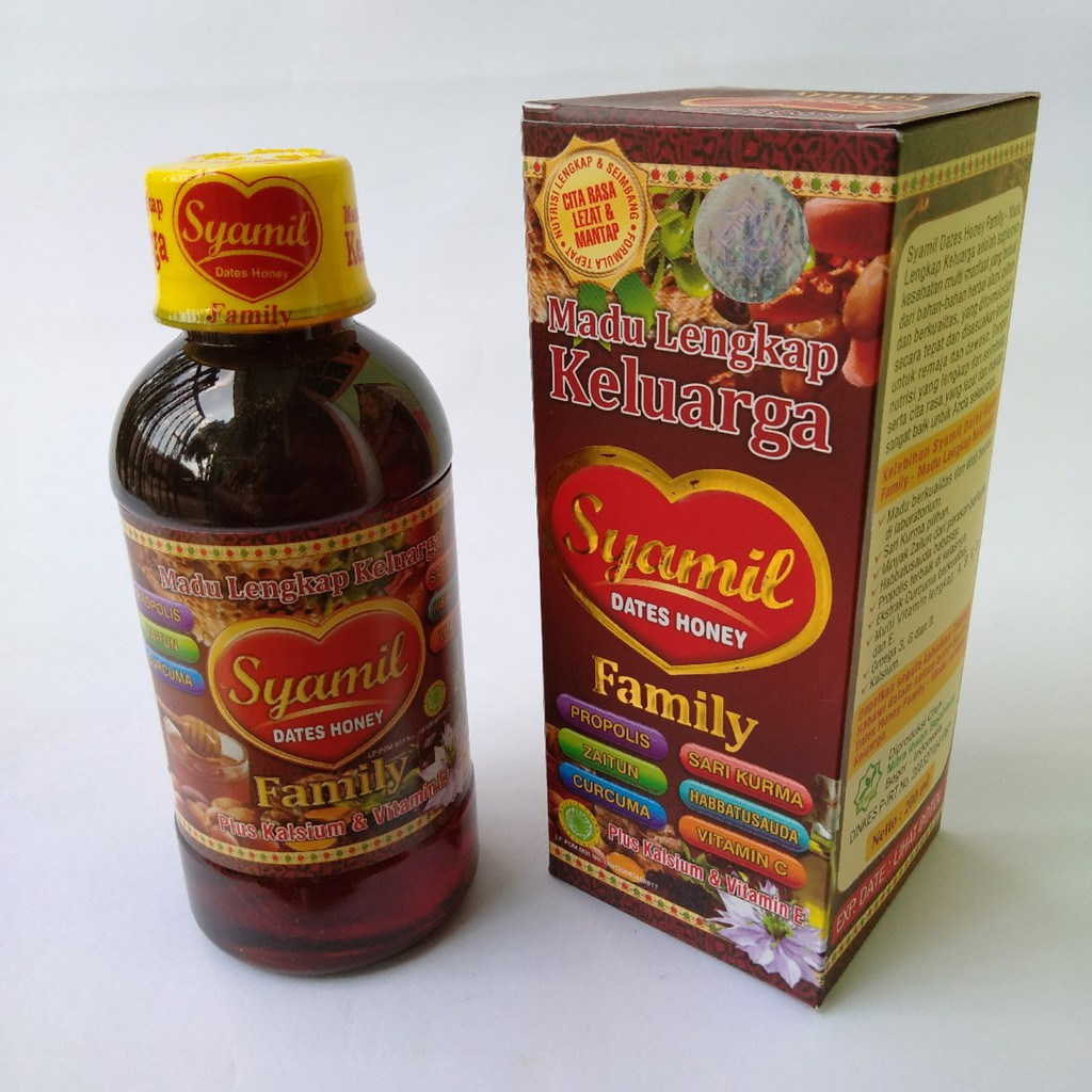 Syamil Family Dates Honey Herbal Madu Lengkap Keluarga 200ml