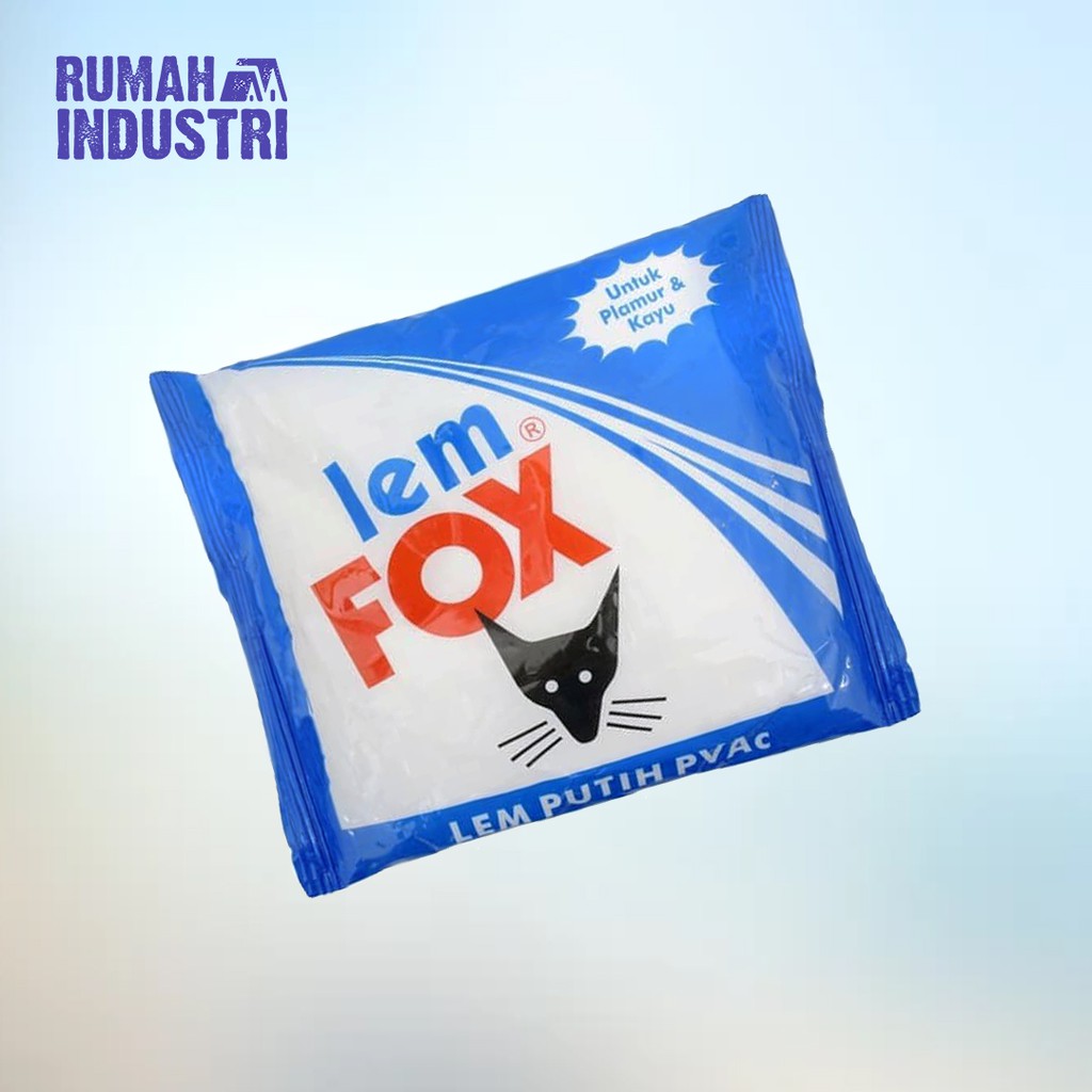 

BARANG ASLI! Lem Kertas Kayu Fox PVAc 350 Gram Putih Kemasan Biru