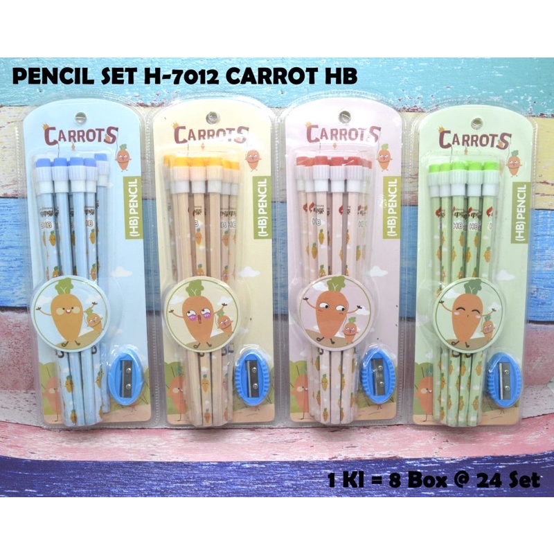 

Pensil raut set hb seri carrot wortel plus rautan