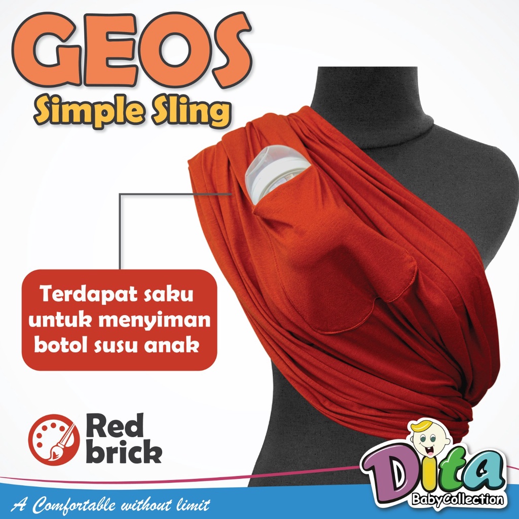 GEOS POLOS DITA PAKAI KANTUNG Geos Polos premium Gendongan Polos murah geos Kaos GEOS DITA POLOS