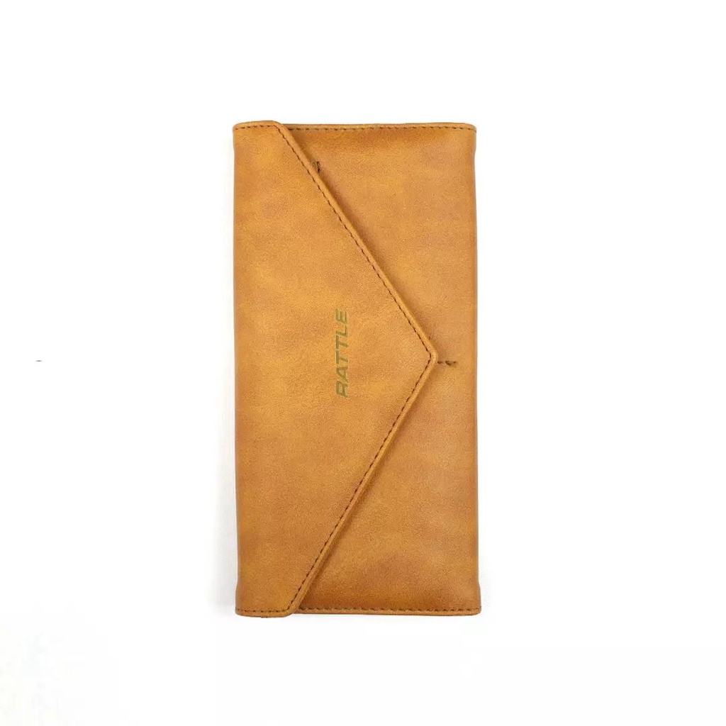 Rattle - Long Wallet Brown | Dompet Panjang Distro Pria | Long Wallet Pria Wanita | Dompet Panjang U