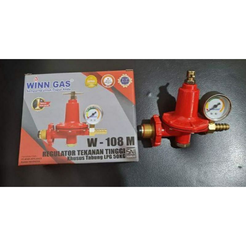 Winn Gas  108M , 108  M + Meter Win Gas ,  Regulator tabung gas 50kg Tekanan Tinggi