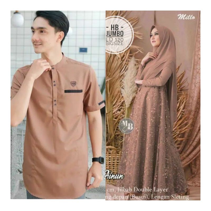 COUPLE GAMIS SYAR'I AINUN COUPLE RAMADHAN