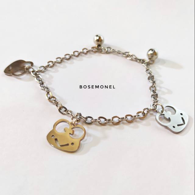 Gelang Tangan/Gelang Monel Motif Keropi