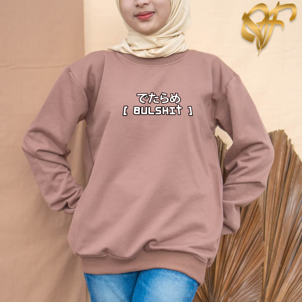 Sweater Bulshit Korea Style | Sweater Terbaru Wanita &amp; Pria | Dhea Fashion