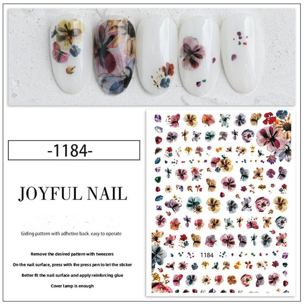 Stiker Nail Art Bahan Akrilik Dengan Perekat Untuk Musim Panas