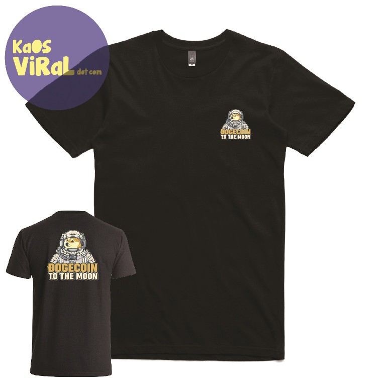 BAJU KAOS DOGE TO THE MOON ELON MUSK T-SHIRT