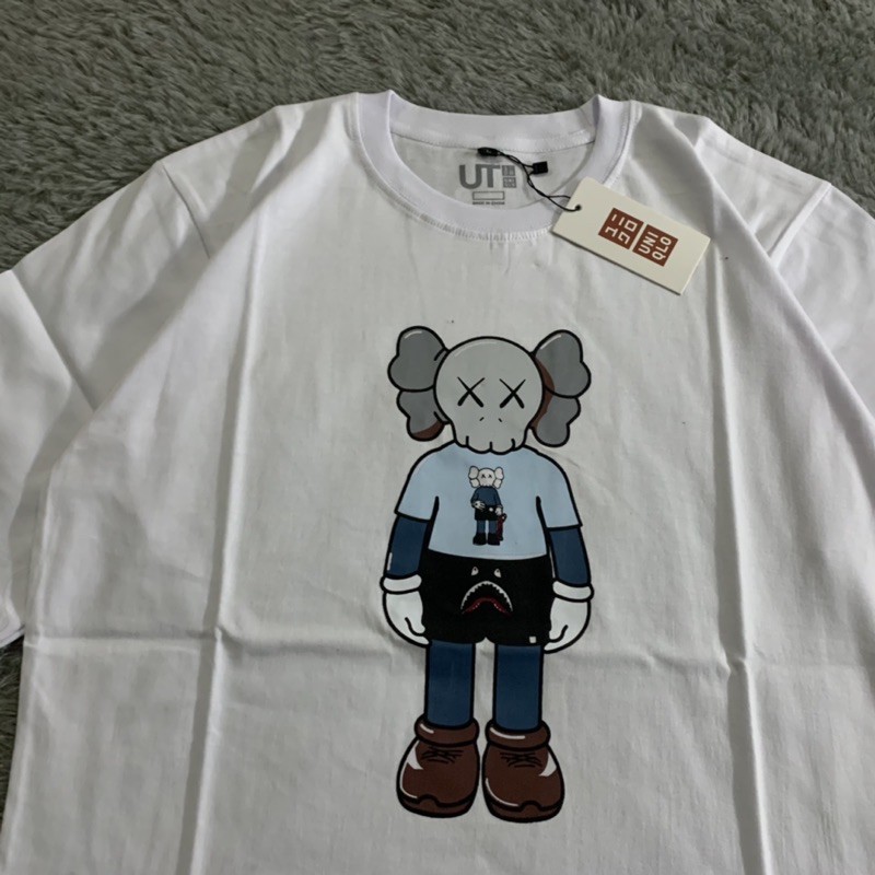 Kaos Tshirt Uniqlo Kaws Shark Pants Fulltag &amp; Lebel