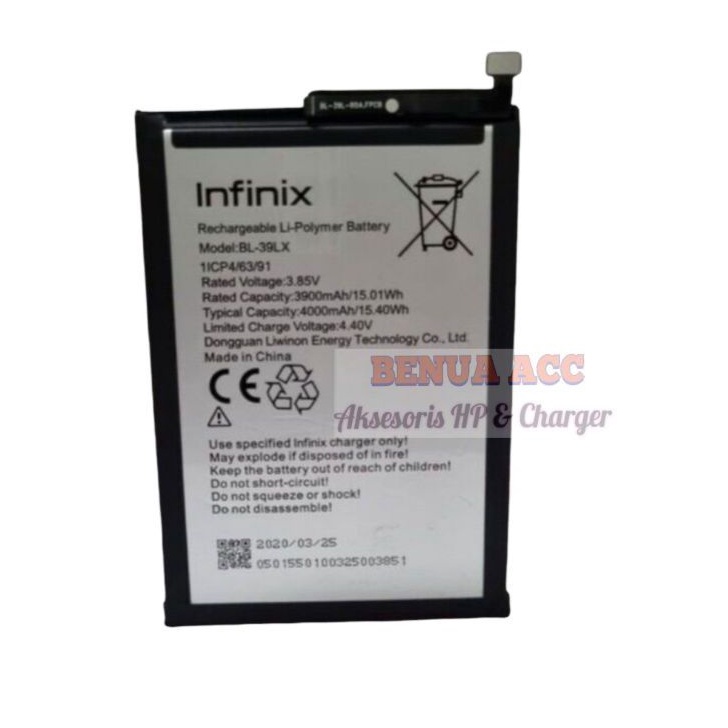 Baterai Batre Infinix Smart 4 / Infinix S5 S5 Lite BL-39LX Original