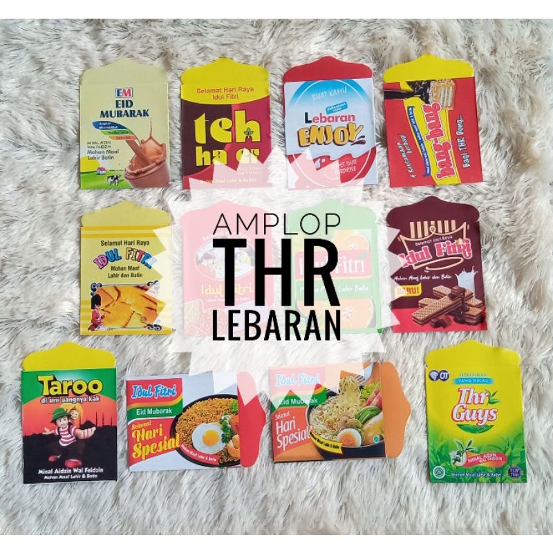 

Amplop THR Lebaran/ Amplop Snack Lebaran/ Amplop Lucu (Harga per-Lembar)/ BACA DESKRIPSI BOX