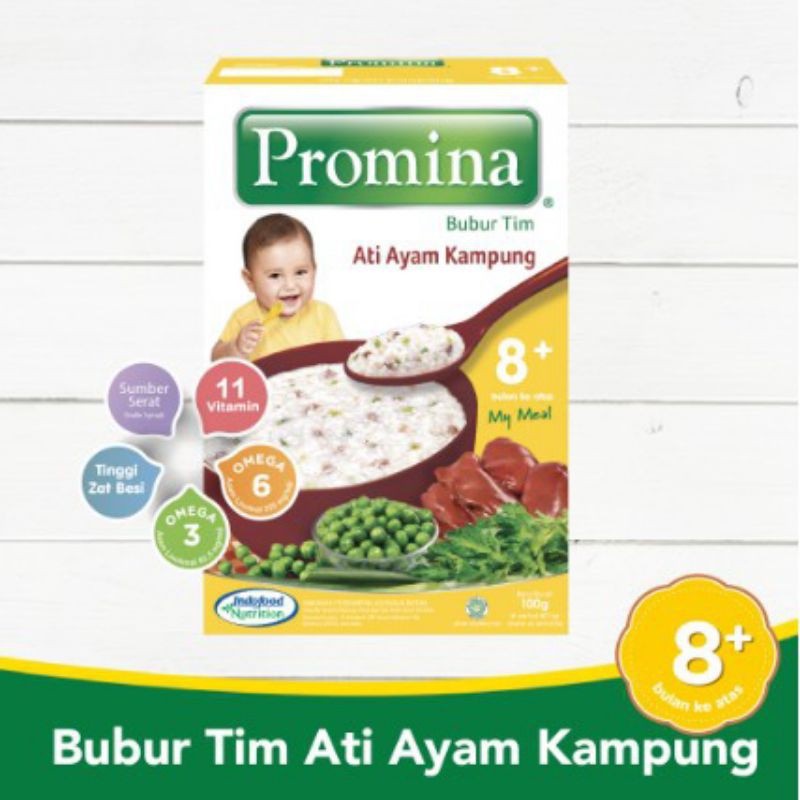 PROMINA bubur tim ati ayam kampung/ Bubur bayi/ Makanan bayi 100g