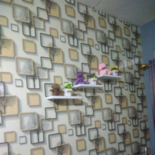 Wallpaper Sticker Kotak Gold