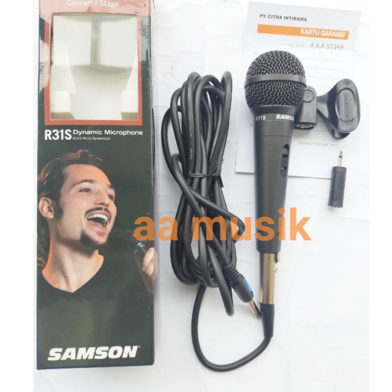 MIC DYNAMIC SAMSON R-31S ORIGINAL GARANSI 1 TAHUN