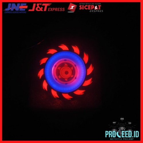 LAMPU MOTOR PROJIE SHARINGAN 2,5 INCH LED 4 MODE RBR-3