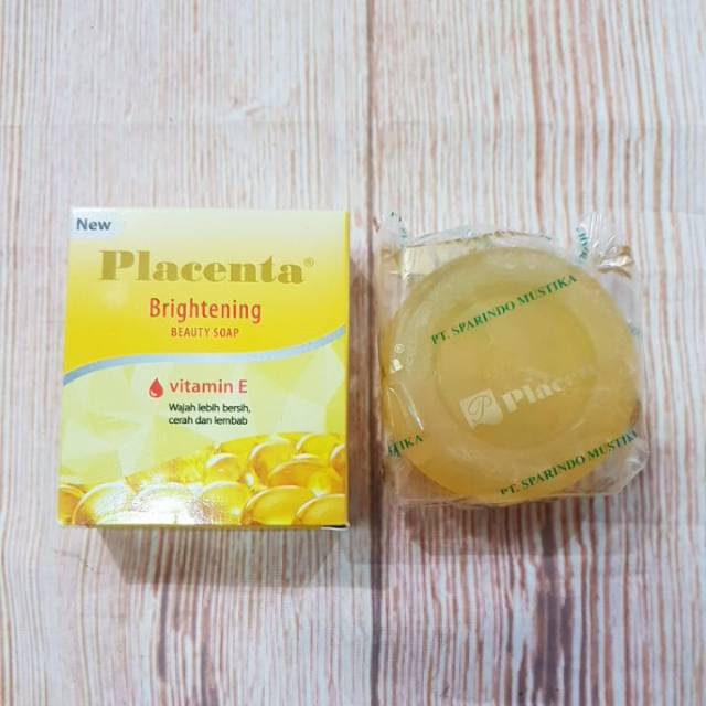 Placenta Sabun Brightening Vitamin E 80 Gr