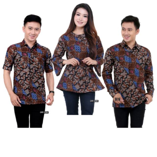 Couple Batik Pria Wanita Motif Abri