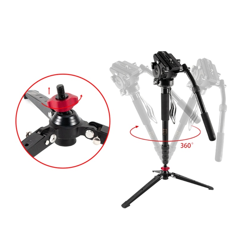 Zzz Tripod Meja Mini Portable 10.6cm / 4.2 &quot;Bahan Aluminum Alloy Untuk Kamera DSLR