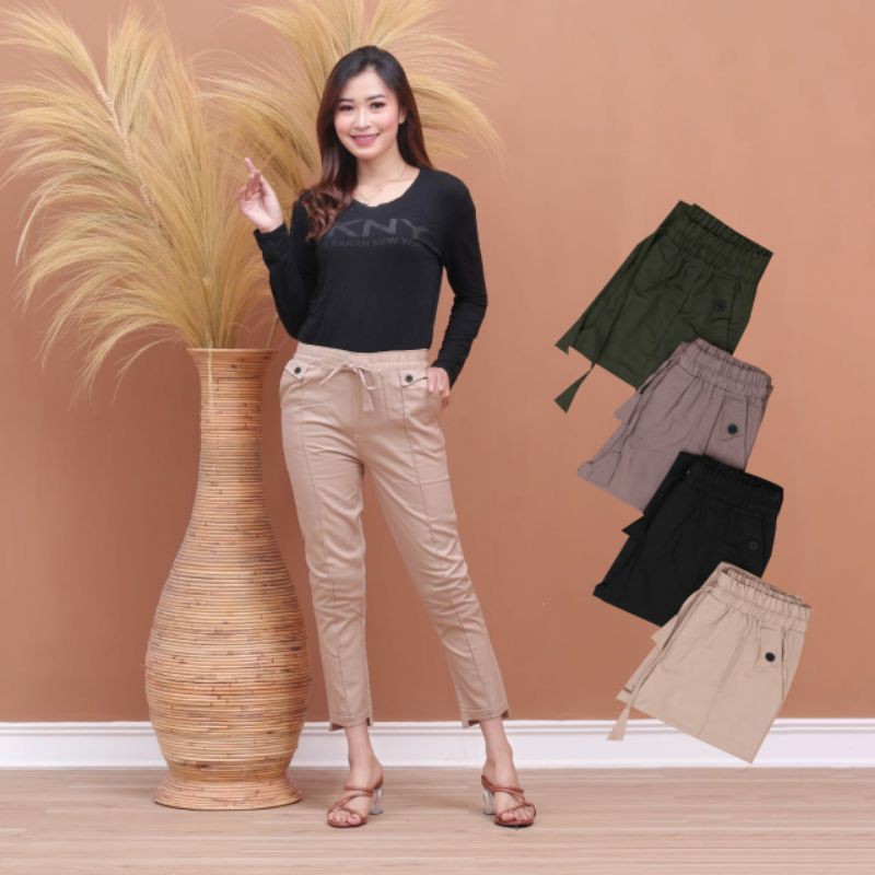 PROMO! Bisa COD READY BAGGY PANTS AMERICAN DRILL IMPOR MOSS LIGHT GREY DARK GREY KHAKI IVORY - baggi