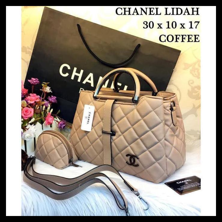 Tas Batam Tas Wanita Import Channel Lidah Murah Tas Pesta Handbag Qb - Kuning