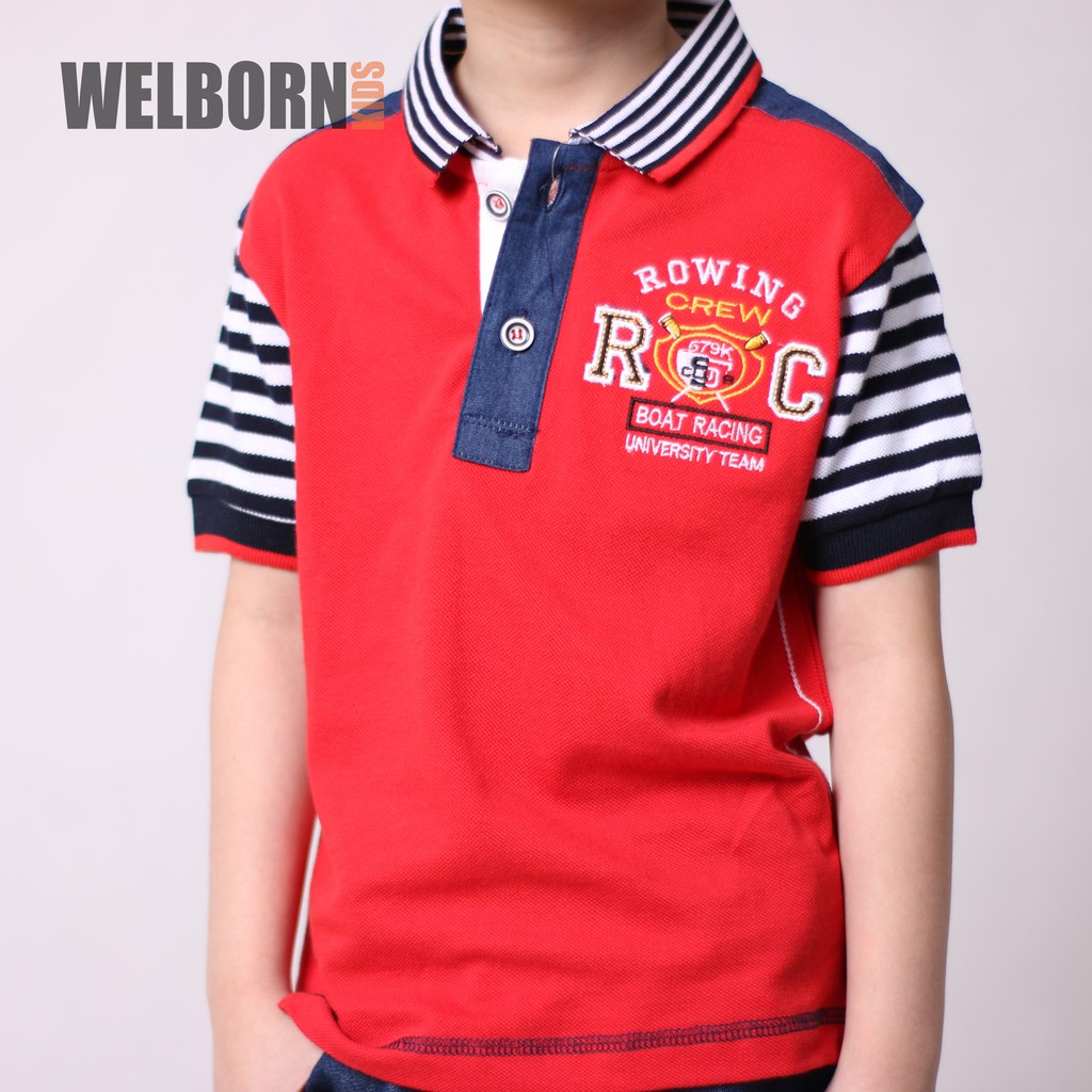 Welborn Kids Red Rowing (Polo Shirt)