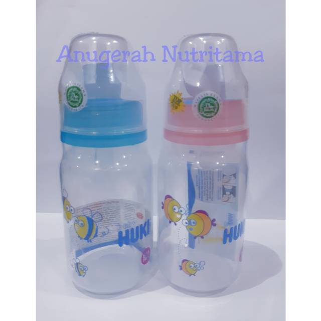 HUKI Botol PP SP Round 120ml (Nipple Gepeng)