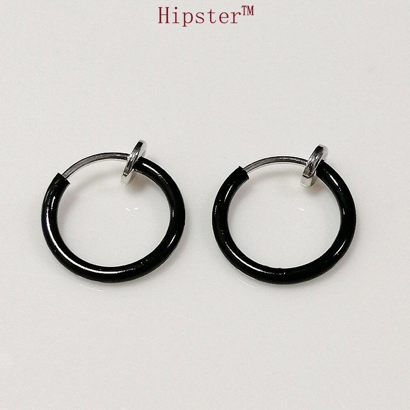 New Hot Fashion Simple round Solid Color Ear Studs Ear Clip