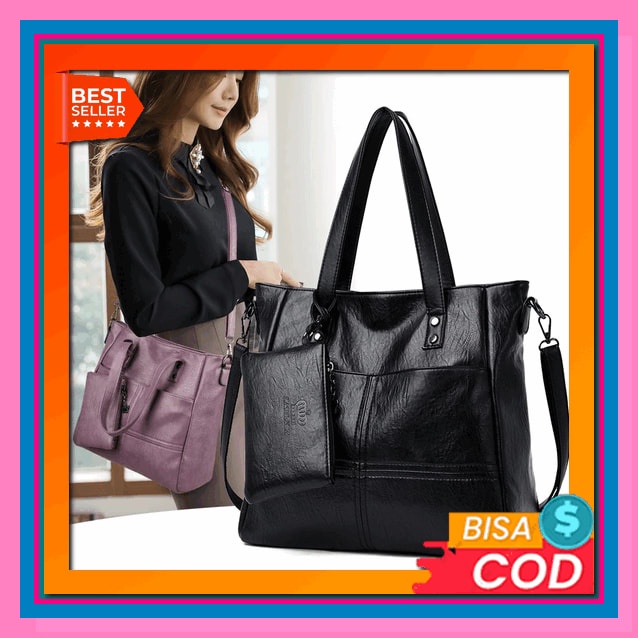 Tas Selempang Wanita Import Chibao Bordir 9090 Kerja Tali Panjang Kerut Resleting Elegan Simple Bran