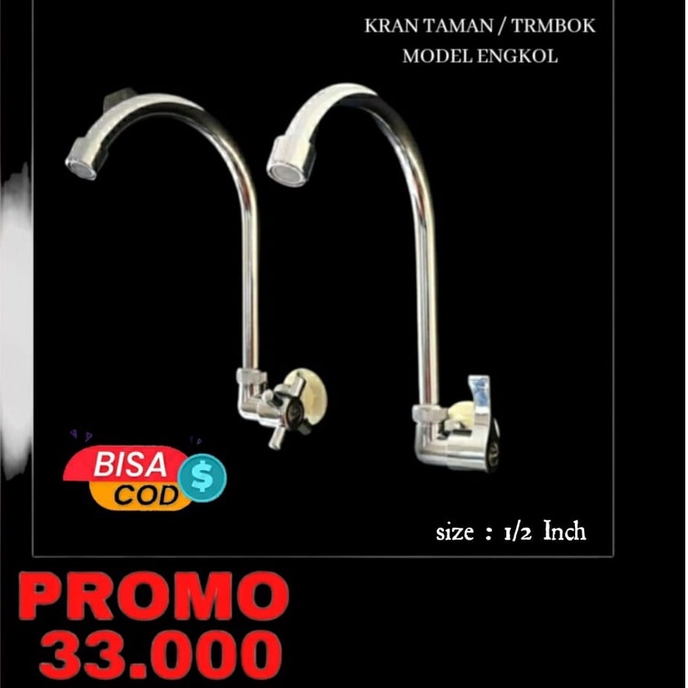 kran cuci piring Kran Angsa Cuci Piring 1/2 inch Kran Wastafel Stainless Steel Model Tembok Minimalis