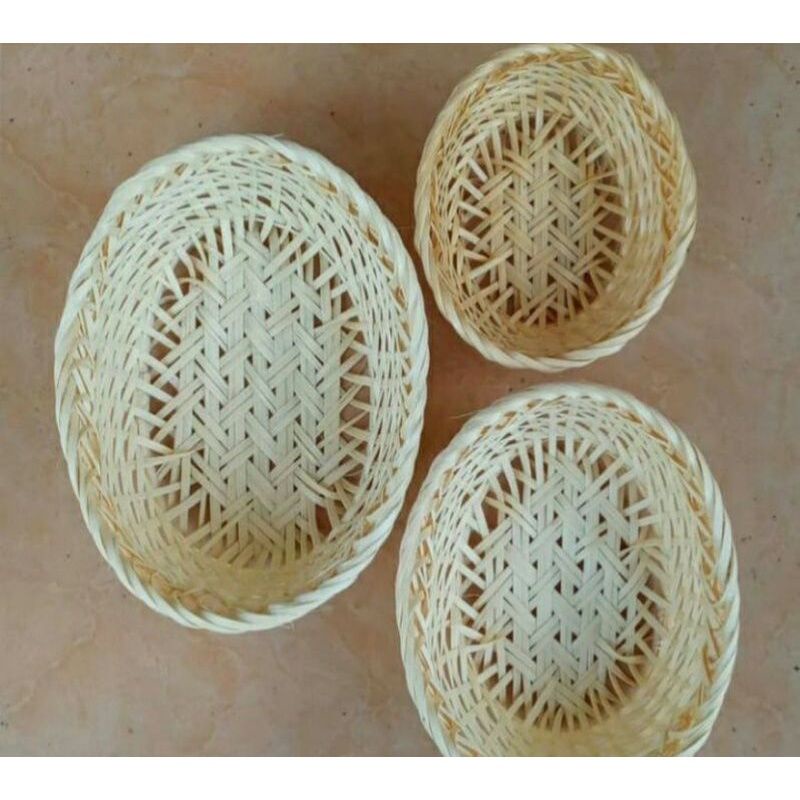 Jual Keranjang Bambu Oval Mini Souvenir Oval Parcel Anyaman Bambu Shopee Indonesia 8699